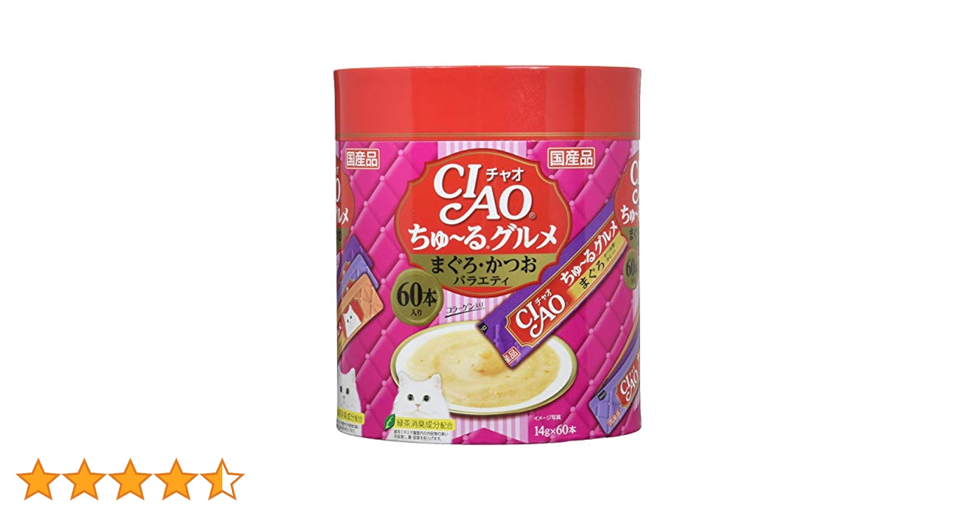 猫用おやつ　CIAOちゅ〜るグルメ 6箱360本 Amazon.co.jp: チャオ (CIAO) ちゅ~るグルメ バラエティ 60本 猫